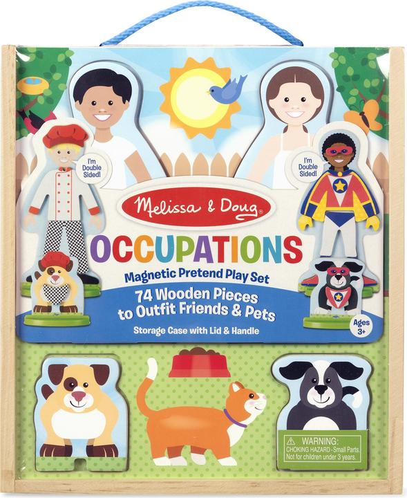 Actual product image Melissa & Doug Occupations Magnetic Pretend Play Set