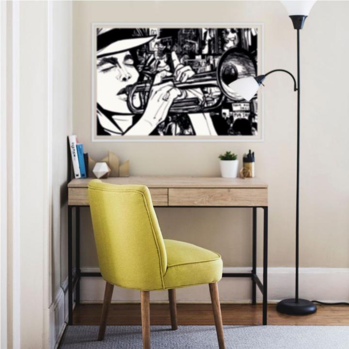 Immagine prodotto Trenddeko Suono di un musicista di strada (45 x 30 cm)