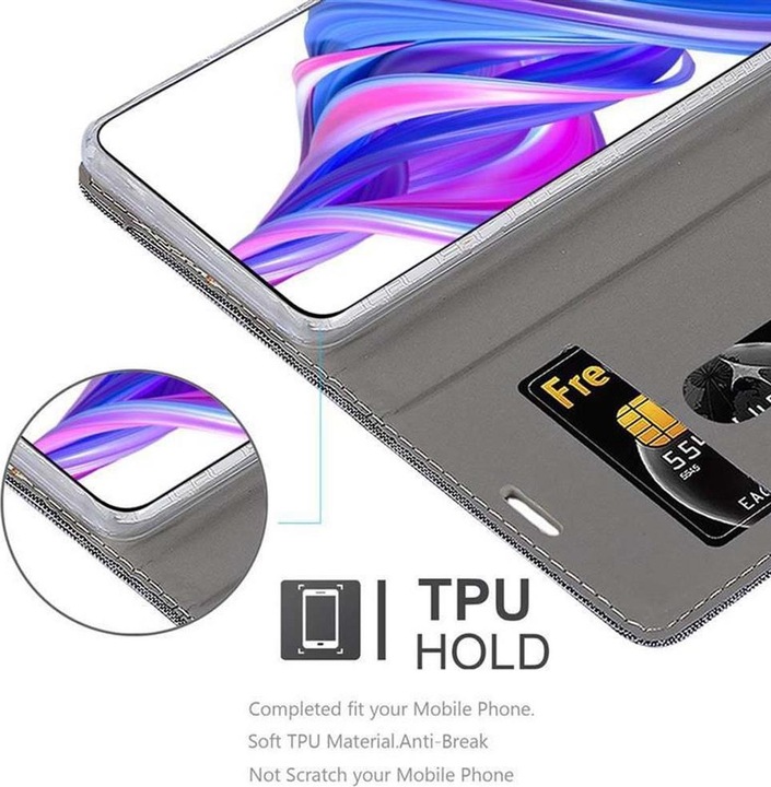Produktbild Cadorabo Book Jeans Optik Cover (Honor 9X Pro)