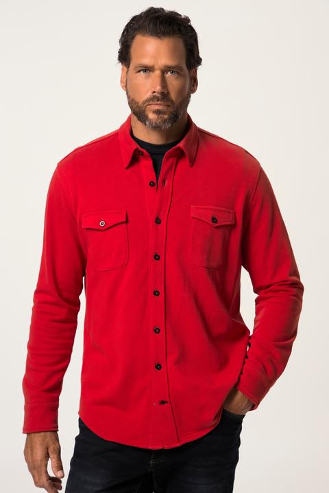 Immagine prodotto JP1880 Camicia dalla vestibilità moderna in felpa con maniche lunghe e colletto ad apertura inglese (3XL)