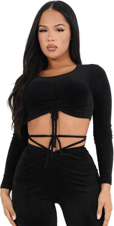 Actual product image Sixth June ' crop top t-hirt ixth june cordon detail (S)