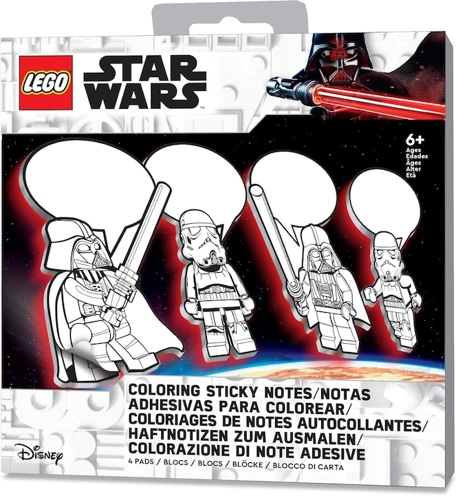 Immagine prodotto LEGO Star Wars Darth Vader set di foglietti adesivi da colorare (7 x 12 cm)