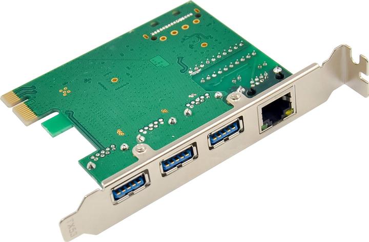 Immagine prodotto InLine Combokarte Gigabit Netzwerk und USB 3.2 Gen.1 (Mini PCI Express, PCIe)