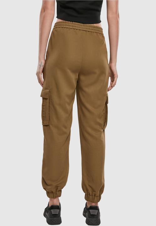 Image du produit Urban Classics Pantalon cargo en viscose sergé pour femmes (M)