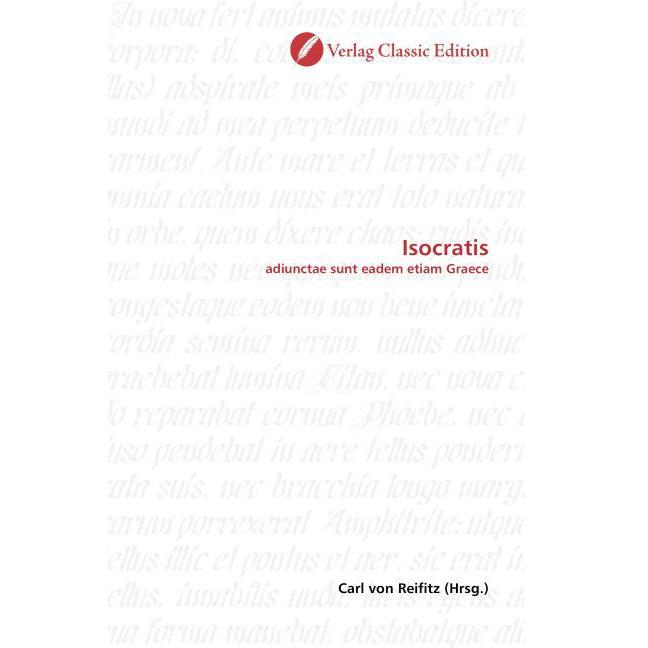 Isocratis, Fachbücher von Carl von Reifitz