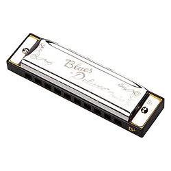 Fender Blues Harmonica Deluxe B flat (Mundharmonika, Diatonisch), Blasinstrumente, Silber