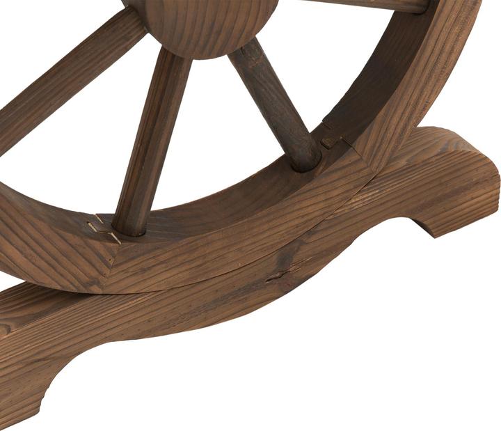 Image du produit Outsunny Table de jardin en forme de roue de chariot (115 cm)