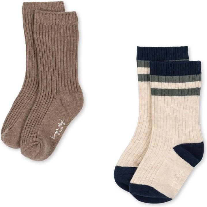 Produktbild Konges Slojd 2Pack Gerippte Socken Stripe (2er Pack, 29 - 32)