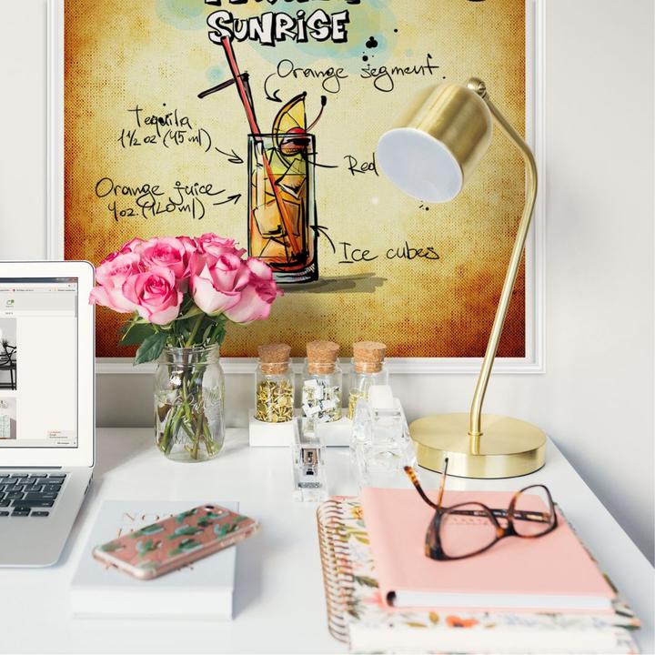 Produktbild Trenddeko Tequila Sunrise - Rezept (50 x 50 cm)