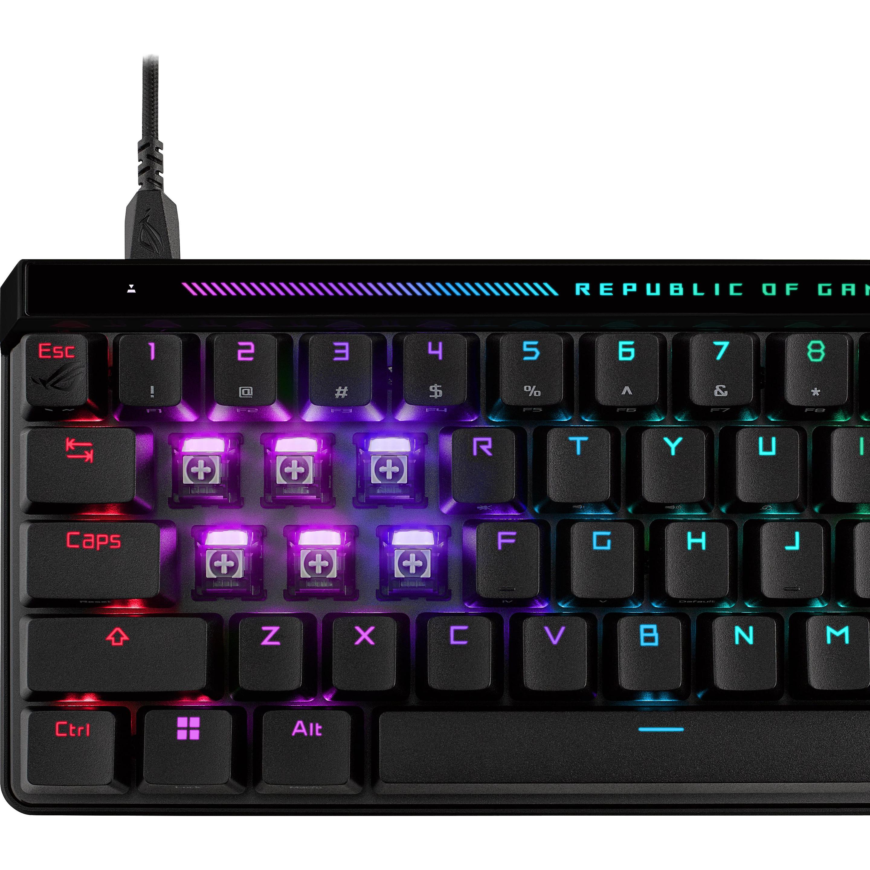 ASUS ROG Falchion Ace HFX (DE, Kabelgebunden), Tastatur, Schwarz