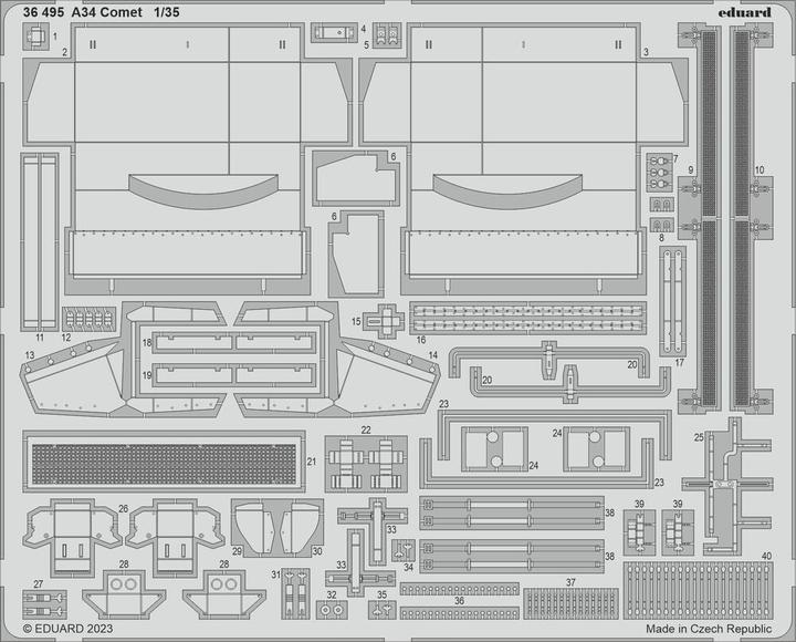 Actual product image Eduard A34 Comet 1/35 for TAMIYA