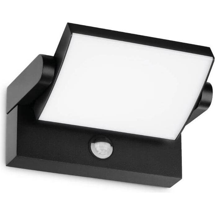 Ideal lux, Gartenbeleuchtung, SWIPE LED Wandleuchte 21W Schwarz IP54 warmweiss 287737 (2000 lm, IP54)