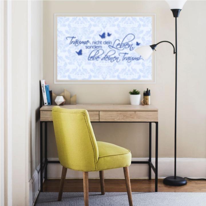 Immagine prodotto Trenddeko Non sognare la tua vita... Blu (60 x 40 cm)