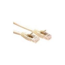 Thumbnail - ACT Ivory 0.5 meter U/UTP CAT6 patch cable component level with RJ45 connectors (U/UTP, CAT6, 0.50 m), Netzwerkkabel