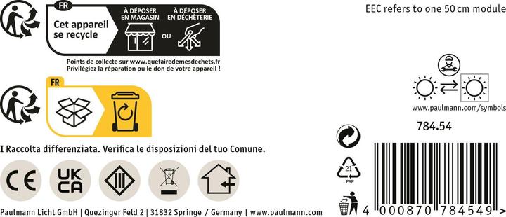Productafbeelding Paulmann PAUL LED stripverlichting (Warm wit, 500 cm, Interieur)