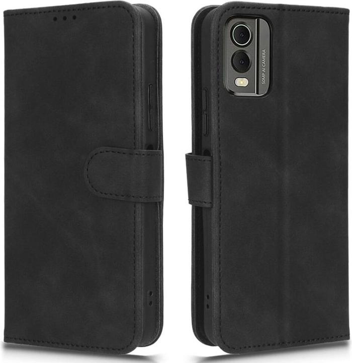 Actual product image Cover-Discount Nokia C32 - Case in suede look black (Nokia C32)