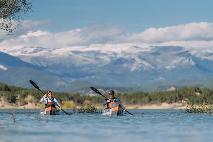 Immagine prodotto Itiwit Pagaia da kayak in carbonio in due pezzi pieghevole e regolabile 210-220 cm - X900 (220 cm, 2 pezzi)