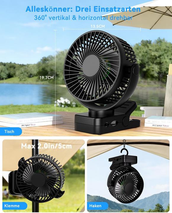 Actual product image ArsMotin Mini-USB-Tischventilator (30 dB)