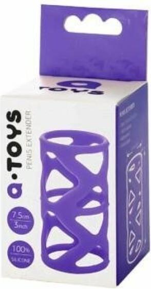 Actual product image Toyfa A-TOYS, Penishülse, Silikon, Lila, 7,5 cm