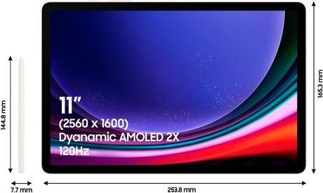 Produktbild Samsung Galaxy Tab S9 (nur WLAN, 11", 128 GB, Beige)