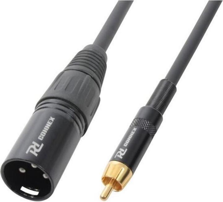 PD Connex CX52-3 XLR 3 Pole, male - Cinch 3 m (3 m, Cinch Kabel, XLR Kabel)