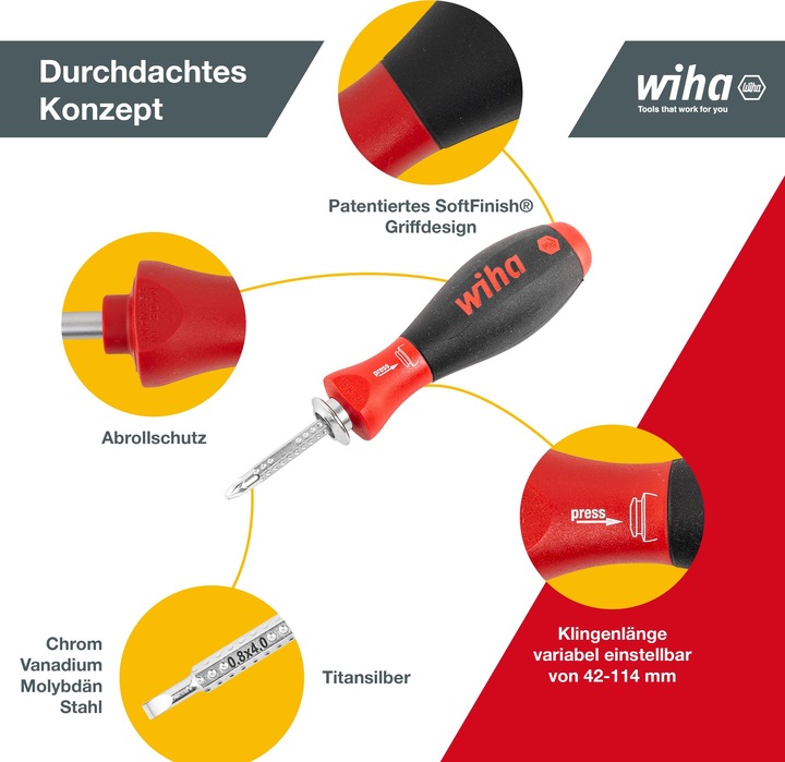 Produktbild Wiha System 6 (Schlitz, Pozidriv-Kreuzschlitz (PZ), Phillipps-Kreuzschlitz (PH), Innensechskant)