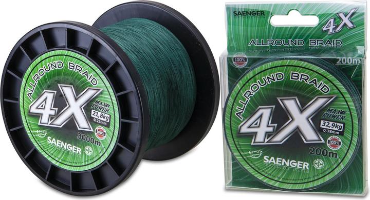 Produktbild Sänger SAENGER 4X Allround Braid (21.80 kg, 0.23 mm)