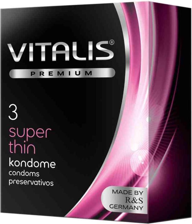 Vitalis PREMIUM "Super Thin" 3 extra thin condoms for more sensitivity (3 pcs.)