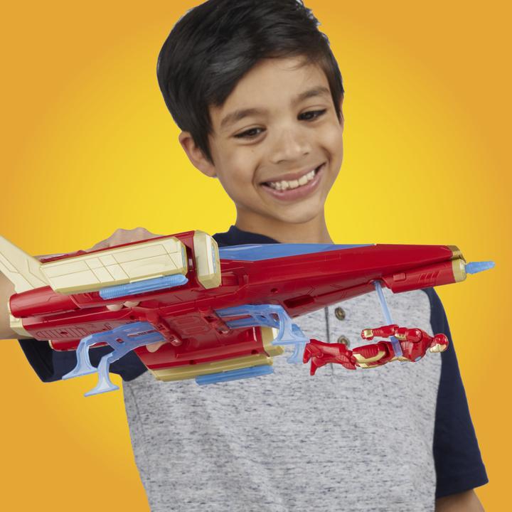 Image du produit Hasbro Epic Hero Series Iron Man Repulsor Blast Battle Jet