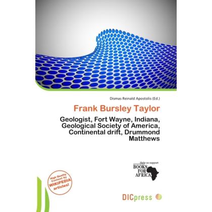 Frank Bursley Taylor, Fachbücher von Dismas Reinald Apostolis