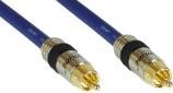 Produktbild InLine Cinch Kabel AUDIO, vergoldete Stecker, 1x Cinch (10 m, Cinch Kabel)