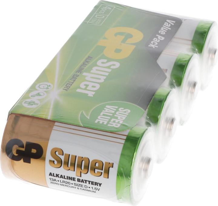 Produktbild GP Batteries C Baby Batterie GP Alkaline Super - 4 Stück (4 Stk., C)