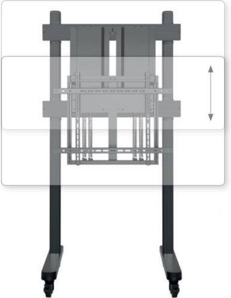 Actual product image Hagor HP Counterbalanced Mobile, Libera installazione, 60 kg, 116,8 cm (46"), 177,8 cm (70&quot