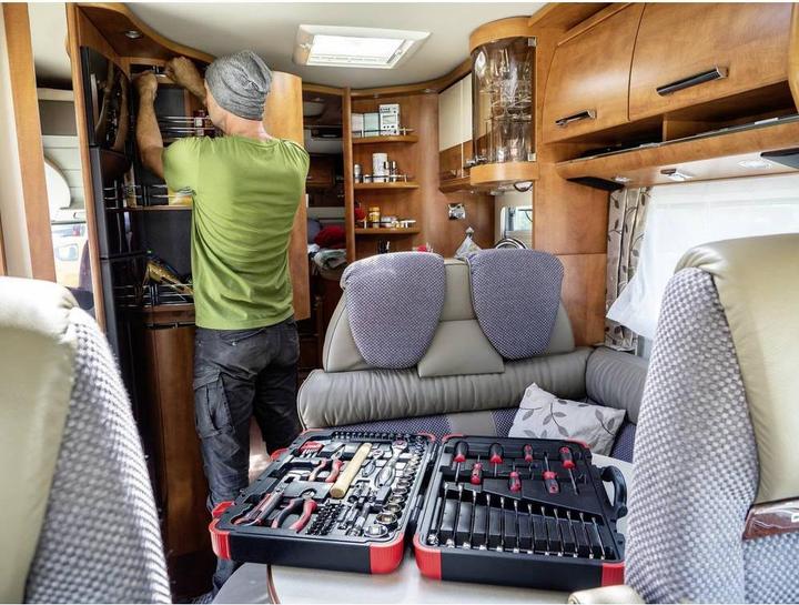 Productafbeelding Vigor Gereedschapskist V4 incl. gereedschap, sleutelmaat 3 - 32 mm, 95 onderdelen (95 onderdelen)