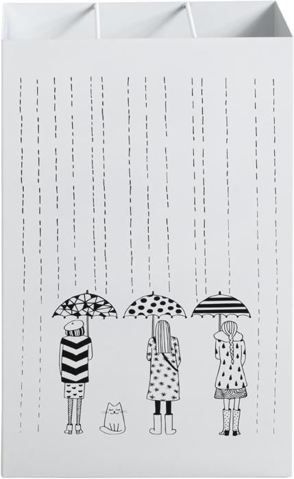 Actual product image HAKU Möbel Cast Iron Umbrella Stand, Rectangular (30 x 16 x 48 cm)