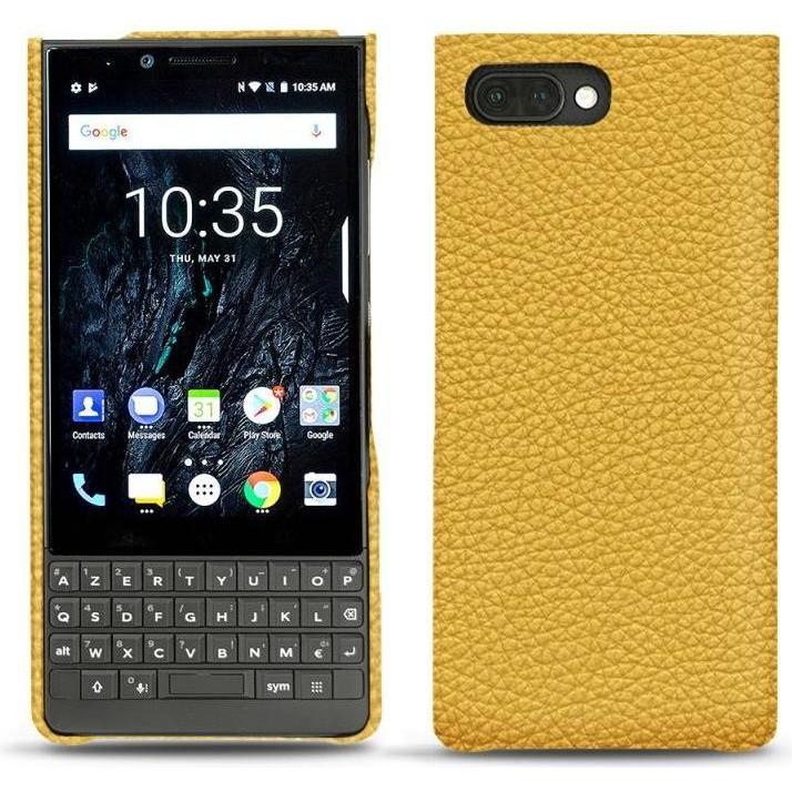 Noreve Lederschutzhülle (Blackberry KEY2), Smartphone Hülle, Orange