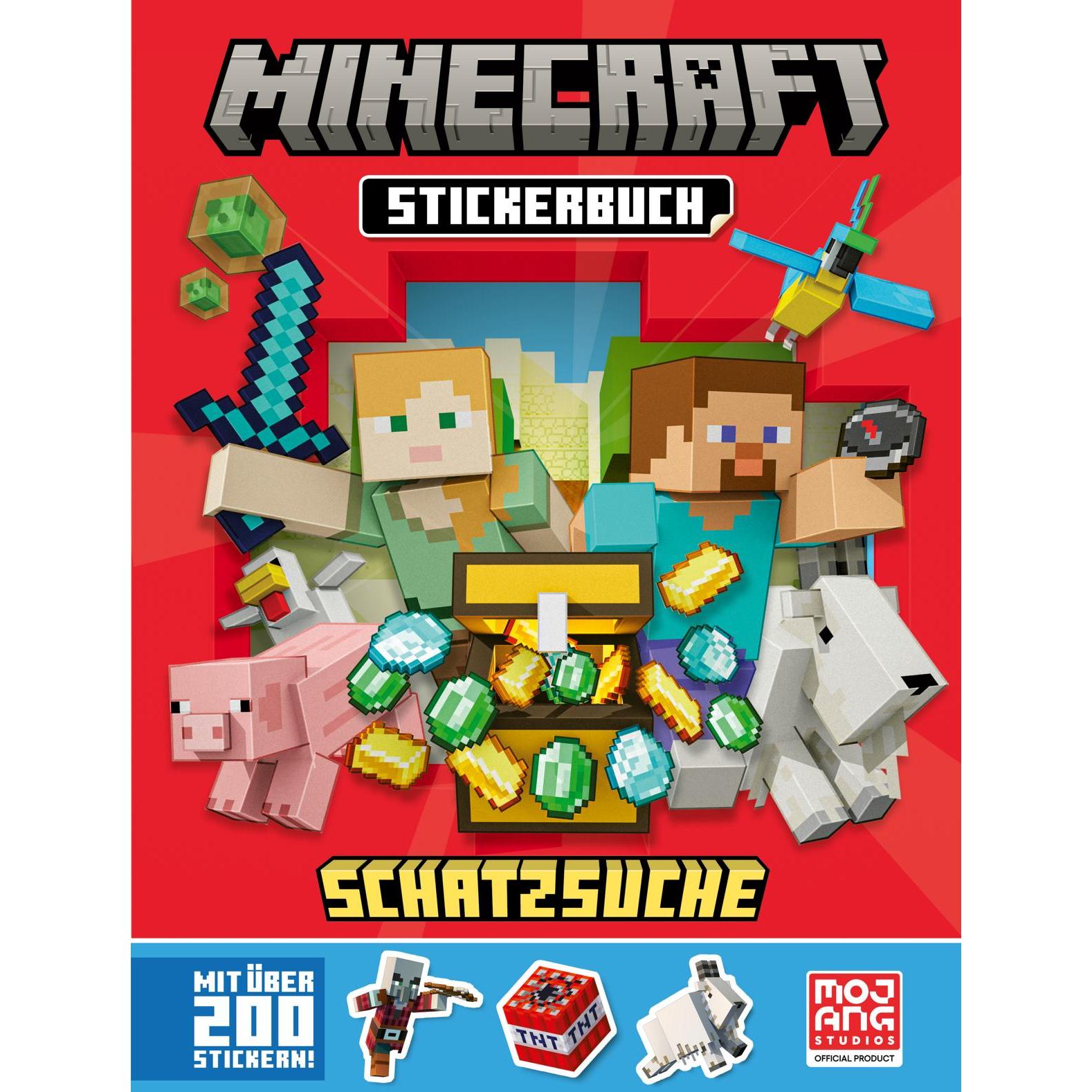 Minecraft Stickerbuch Schatzsuche, Kinderbücher von Matthias Wissnet, Mojang Ab, Josef Shanel, Minecraft