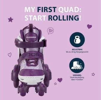 Actual product image Hudora HDO Roller Skates My First Quad 30-23 vt 22062 (30, 31, 32, 33)