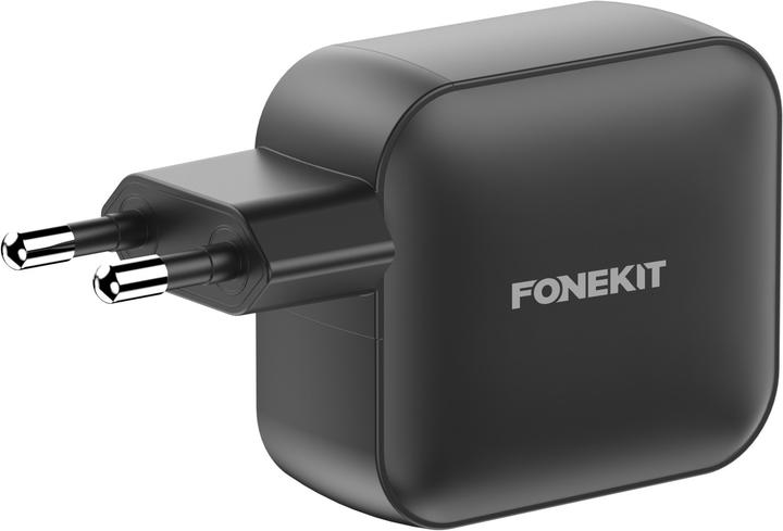 Produktbild FoneKit GaN PD 100W Power Adapter, USB-C + USB-A, black (100 W)