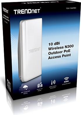 Actual product image Trendnet IEEE 802.11n/g/b WDS, QoS PoE, 10dBi