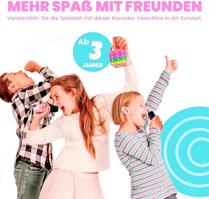 Actual product image Wowstar Karaoke-Maschine mit 2 Mikrofonen für Kinder