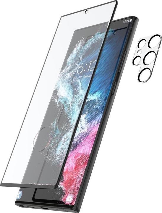 Produktbild Hama Schutzglas-Set für Sam. Galaxy S23 Ultra, 3x Displayschutz, 1x Kameraschutz (4 Stück, Samsung Galaxy S23 Ultra)
