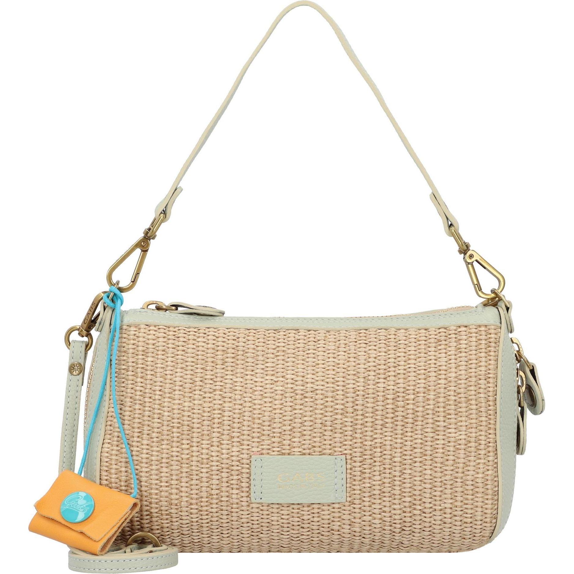Gabs, Handtasche, Schultertasche 25 cm mit Dehnfalte, Beige