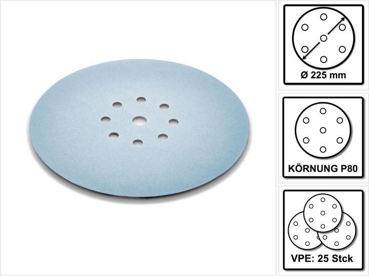 Actual product image Festool Grinding wheel STF D225 P80 GR S/25 (P80)