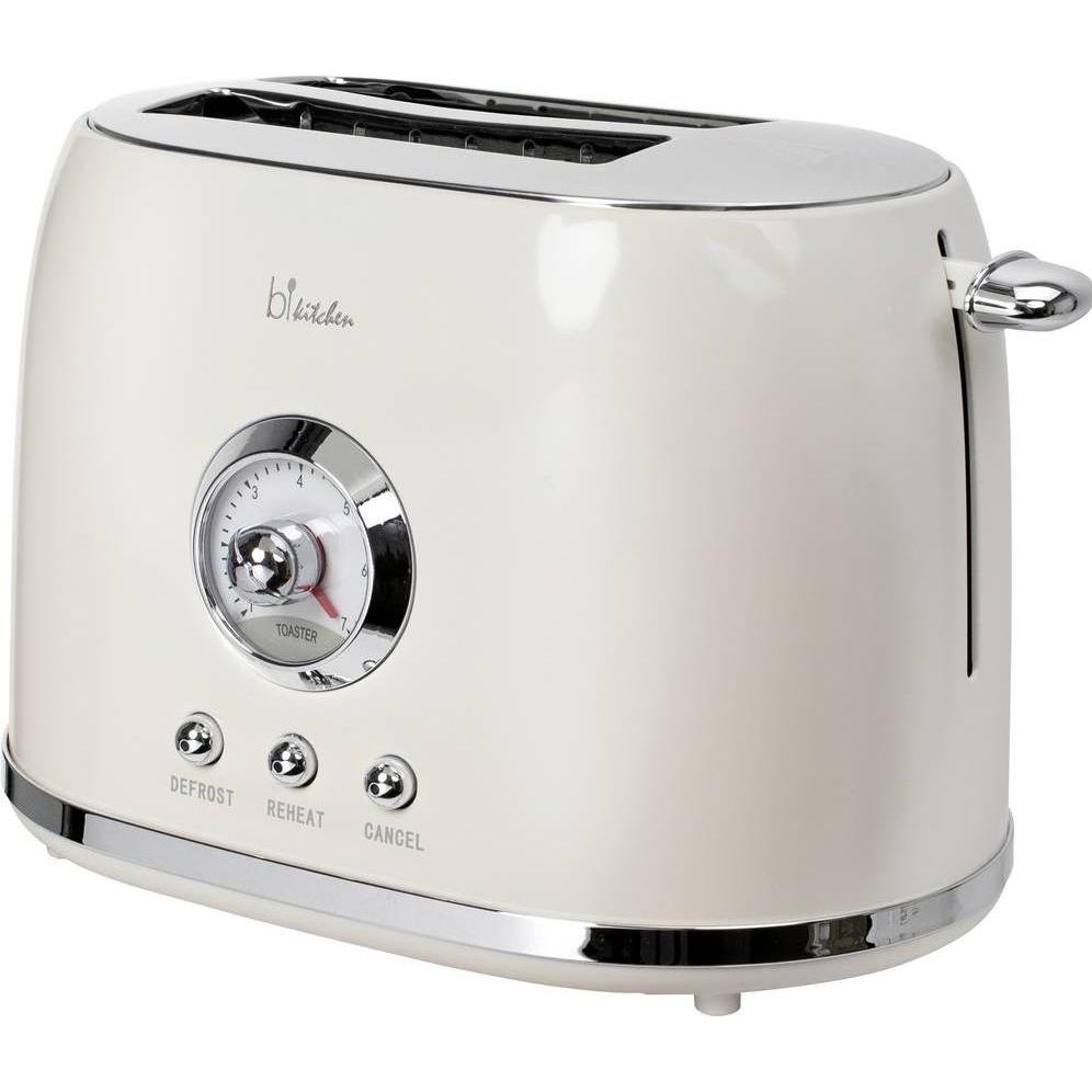 Bkitchen Nostalgia 200, Toaster, Weiss