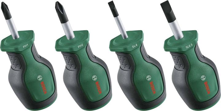 Produktbild Bosch Professional BOSCH Stubby Schraubendreher Set, 1600A032UJ, 4-teilig (Schlitz)