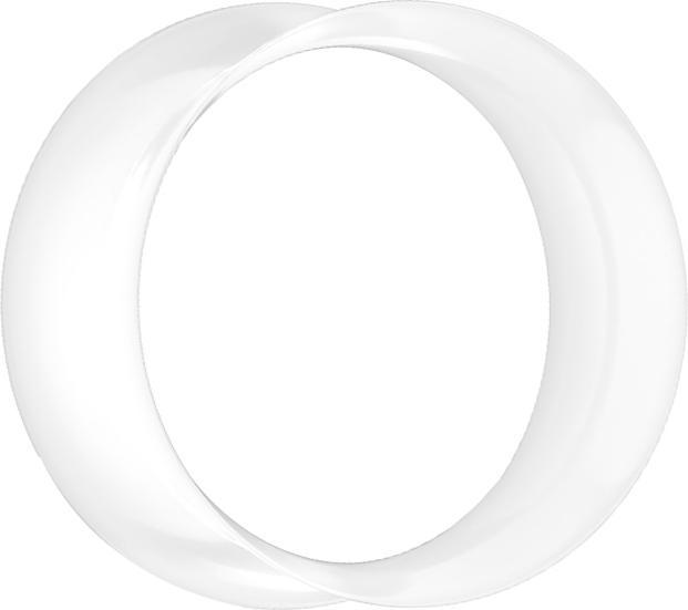 Immagine prodotto Star Piercing Tunnel svasato bianco (senza ottone, Silicone)