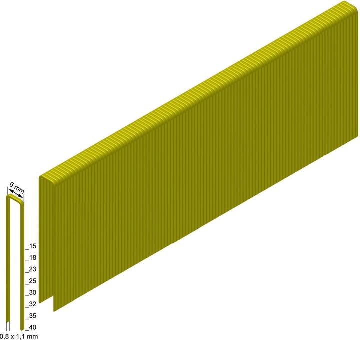 Actual product image Prebena Staples galvanised resinated15 mm