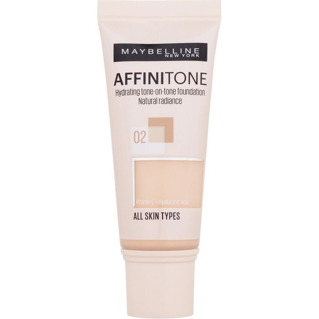 Maybelline New York, Base trucco + Primer, MAYBELLINE Affinitone podkład do twarzy 02 Porcellana chiara 30ml (02 Porcellana chiara)