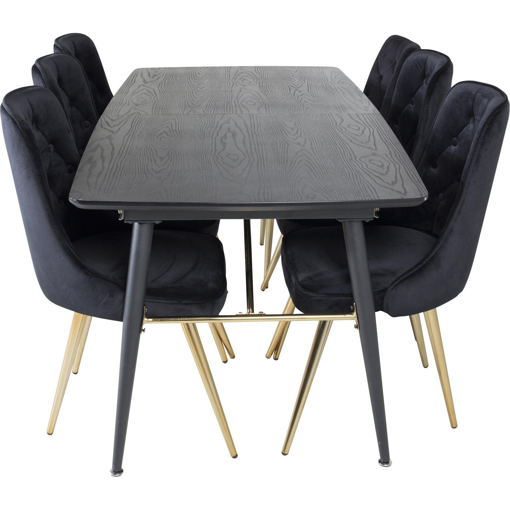 Venture Home, Esstisch, Gold, Velvet Deluxe